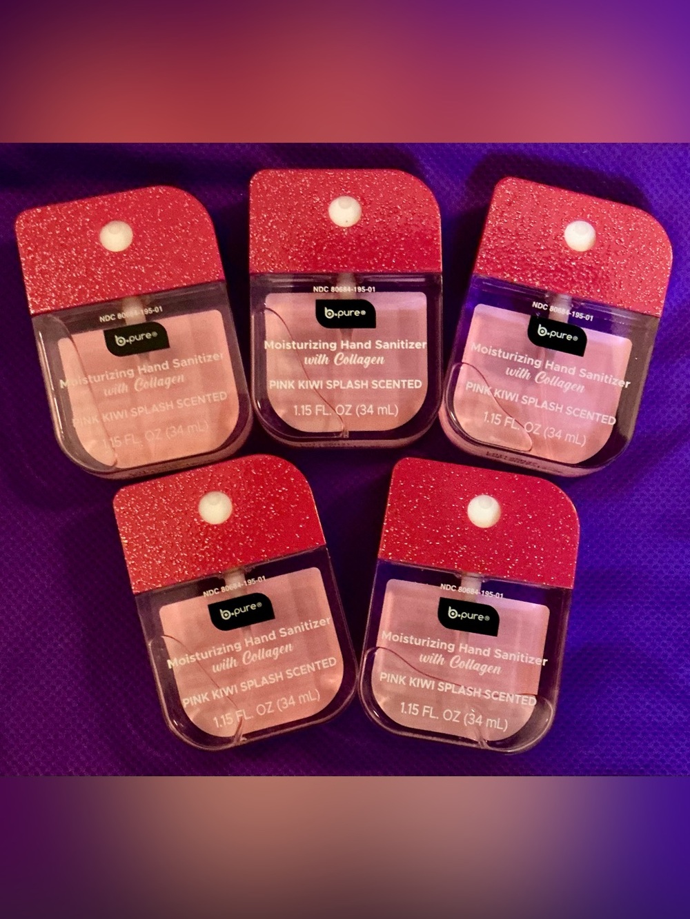 b.pure Pink Moisturizing Hand Sanitizer with Collagen - Pink Kiwi Splash
